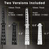 Moon Boat 2PCS Butterfly Knife Training Practice Comb, Unsharpened Blade Black Silver