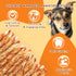 35-Count 5-Inch 1.10 lb Jungle Calling Dog Treats, Natural Chicken Wrapped Rawhide Sticks for Small Medium Dogs, Long