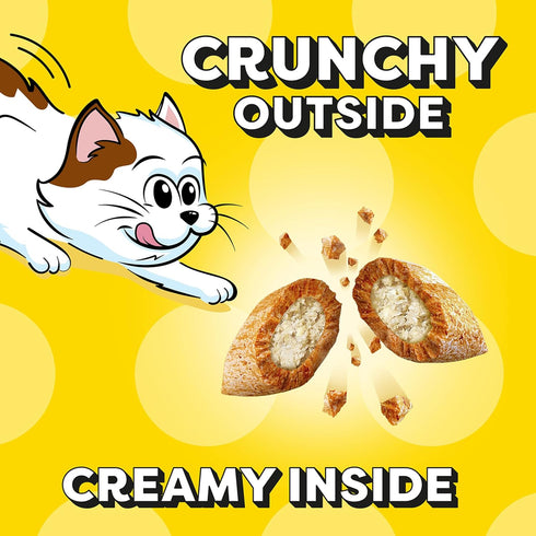 Temptations Kitten Treats, Salmon & Dairy, Crunchy and Soft Treat, 6.3 oz. (Pack of 10)