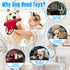 5pcs Set LECHONG No Stuffing Dog Squeaky Toys, Glowing Eyes Crinkle Plush Puppy Toys for Teething Chewing, Flat Tough