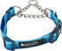 Leashboss Martingale Collar for Dogs - Reflective Nylon with Steel Chain, Adjustable No Pull Training Collar for All