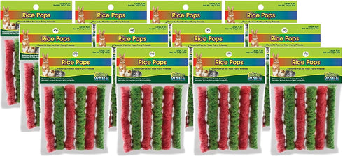 Ware Manufacturing Rice Pops Small Animal Chew Treat - Large pack of 12 (6 units per pack)