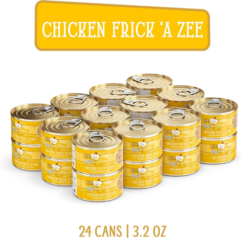 Weruva Cats in The Kitchen, Chicken Frick 'A Zee with Chicken Au Jus Cat Food, 3.2oz Can (Pack of 24)