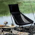 2-in-1 Backpacking High Back Folding Camping Chair with Pillow, Lightweight Portable Chair for Adults, Height