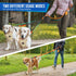 Lukovee Double Dog Leash - No Tangle 360° Swivel Heavy Duty Reflective Lead for Dogs (Orange, L)