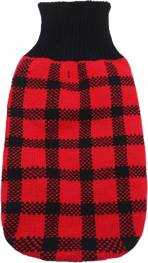 Turtleneck Dog Argyle Sweater for Medium Dogs