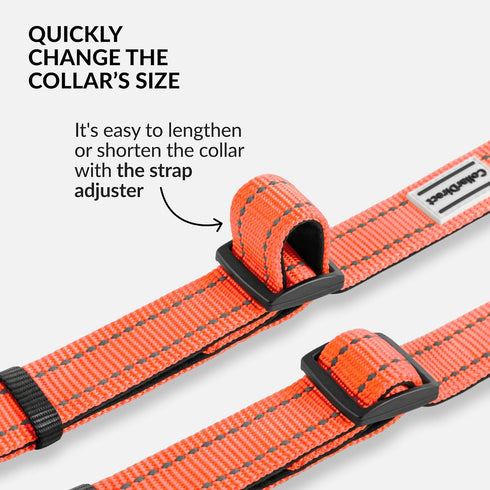 CollarDirect Reflective Dog Collar with Quick Release Buckle for Small, Medium, Large Dogs or Puppies - Nylon Suitable
