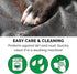 Furhaven Waterproof Throw Blanket for Dogs & Indoor Cats, Washable Two-Tone Luxe Velvet Blanket, Granite Gray, Small