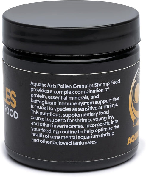 2oz Aquatic Arts Bee Pollen Shrimp Food Granules for Amano, Cherry, Neocaridina, and Other Freshwater Shrimp