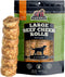 Redbarn All-Natural Large Beef Cheek Rolls for Dogs, Chicken & Carrot Glazed - 4 Pack, Grain-Free Chew Treat