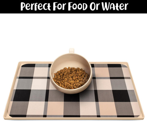 DogBuddy Dog Bowls for Large Dogs, Non-Slip Dog Water Bowl, Standard White Sand Dog Food Bowls