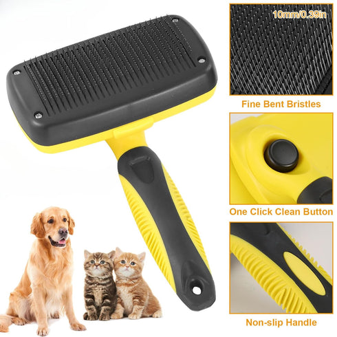 Undercoat Grooming Deshedding Tool Cleaning Brush Regular for Dog or Cat (Pack of 1)