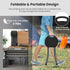 18 inch 440 lb Goplus Folding Stool, Foldable Camping Stool for Adults with Capacity, Portable Plastic Fold up Stool