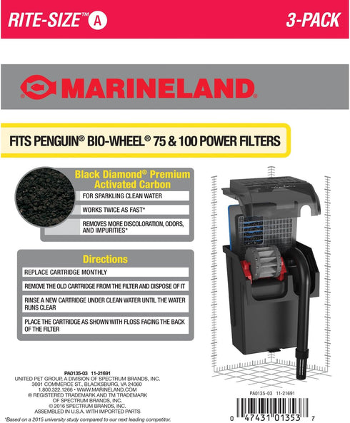 MarineLand Penguin Power Filter; Rite-Size Cartridge