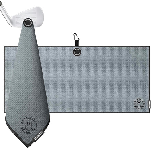 Ghost Golf Magnetic Towel - Premium Microfiber with Magnet for Carts or Clubs