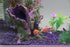 AQUA KT Tree Stump Trunk Hollow Decoration, Betta Cichlid Cave Rocks for Fish Hiding Tank