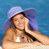 Solaris Women's Floral Scarf Wide Brim Sun Hat, Foldable UV Protection Cap with Neck Flap for Garden Beach Hiking