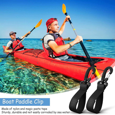 Kayak Paddle Holder Clip, Storage Clip for Kayak and Paddle Board Accessories, Inflatable Boat Paddle Storage