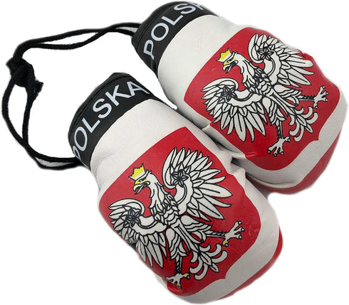 Hanging Car Mirror Mini Boxing Gloves (Poland)