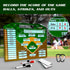 Magnetic Baseball Lineup Board - Baseball Lineup Cards for Dugout, Clipboard for Coaches, Softball Marker Boards (Brown)