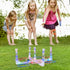 Set MOLACHI Ring Toss Games for Adults and Kids,Yard Games,Outdoor Indoor Games with LDE Light,Easy to Up w/Compact