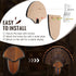 Turkey Fan Mount Kit, Wooden Turkey Tail Mount for Hunting Assemble Display, Easy to Install Hunting Accessories Kit