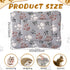 4 Pack Ultra Soft Dog Cat Bed Mat, Cozy Washable Reversible Fleece with Cute Prints, 13 x 10 Inches, Light Gray
