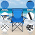 Yuntau 1 Set Beach Chair with Umbrella Foldable Camping Chair Fold up Umbrella with Universal Clamp Large Portable