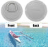 X AUTOHAUX 6pcs D Ring Patch, 8cm PVC Stainless Steel Round Shape Pad Set for Inflatable Boat Kayak Canoe Deck
