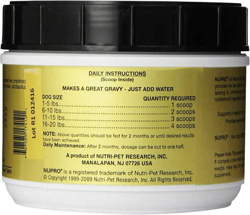 Nupro All Natural Dog Supplement, 1 lb