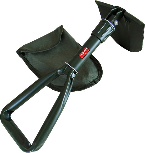 TABOR TOOLS Folding Shovel - Portable Survival Spade for Camping Gear and Emergencies - Lightweight E-Tool with