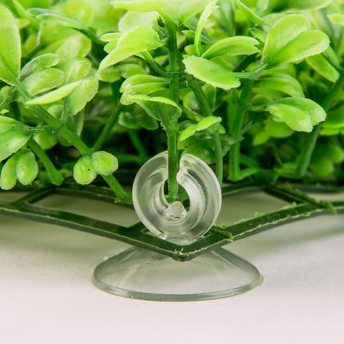 SLSON Aquarium Decorations - Artificial Plastic Grass Lawn 9 inches for Fish Tank Decoration