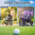 Xykzra Strollers,16-Club 12-Ball Golf Stroller Attachment - Universal Steel Golf Club Holder for & Capacity