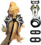 ADOGGYGO Bearded Dragon Lizard Leash Harness, 3 Size Pack Dinosaur Wing Harness for Reptiles
