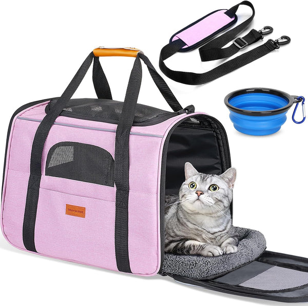 Morpilot Portable Cat Carrier - Soft Cat Carrier for Medium Cats and