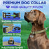 TECEUM Reflective Pet Collar – Olive – M – Basic Nylon Dog Collar – Quick Release Buckle – Fits Small, Medium and Large Dogs, Puppies, Cats – ESA & Service Dog Options
