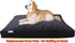 Dogbed4less Jumbo Heavy Duty Dog Bed, Replacement Cover Only, 1680 Ballistic, Seal Brown, 55X47X4 Inches