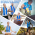 6 Pack 47x12 Inch CSITE Cooling Towels for Neck and Face - Ice Cold Microfiber Towels, Soft & Breathable Cooling Towel