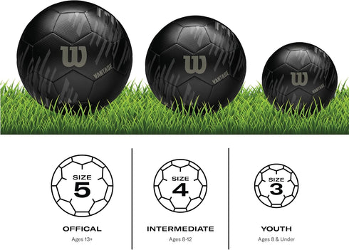 3, 4 5 WILSON NCAA Vantage Soccer Balls - Size Size and Size
