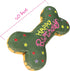 Dog Birthday Toys - Soft Cotton Filled Squeaky Bone Shape Cake for Small, Medium, and Large Breeds