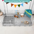 Guinea Pig Cage Liner, Waterproof Liner for Guinea Pigs, Guinea Pig Bedding with Tarp Bottom for C&C Grids, 47 * 24 inches Cage Liners for Guinea pig, Bunny, Hamster, Rabbit,Not include Cage