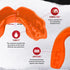 SAFEJAWZ Sports Mouthguard Slim Fit, Adult and Junior Mouth Guard with Case for Contact Sports (Junior <11 Years)