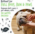 110 Biodegradable Dog Wipes, 100% Plastic Free for Full Body, Eye, Ear, Bum & Paws Grooming, Fragrance Free
