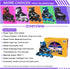 5-8 4 5 6, Nattork Blade Roller Skates for Boys with Light Up Wheel, Outdoor & Indoor Illuminating Black Inline Skates