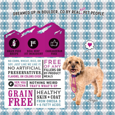 I AND LOVE AND YOU Wet Dog Food, Moo Moo Venison Stew, Beef + Venison Recipe, Grain Free, 13oz Can, 12pk