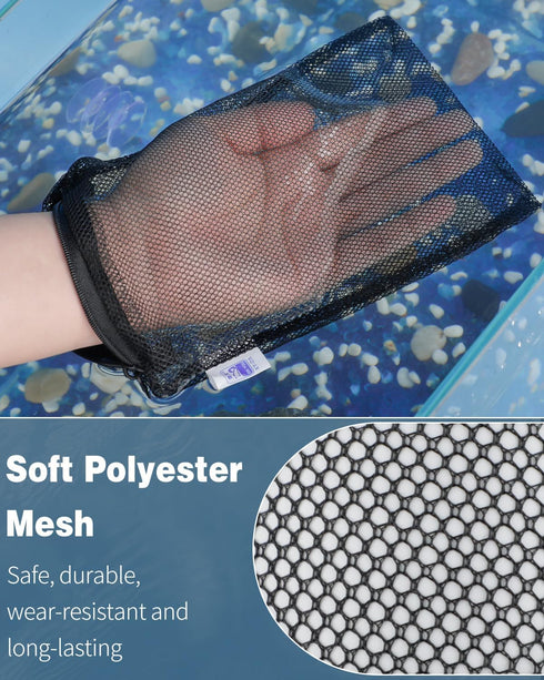 Pawfly 8 Pack Fine Mesh Aquarium Filter Media Bags, Plastic Zipper Mesh Bag for Activated Carbon, Bio Filter Balls