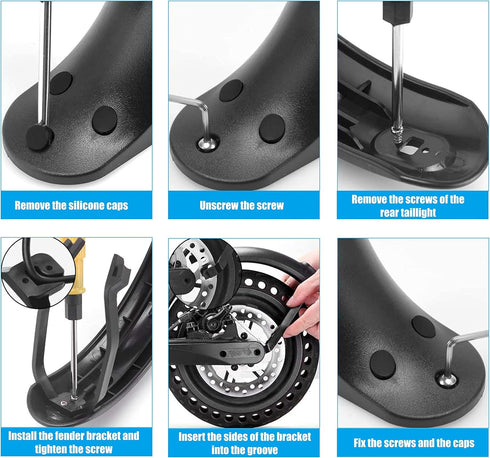 Rear Mudguard Fender Bracket - Replacement Accessory Support for Xiaomi 1S / M365 / Pro Scooter