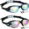 Swim Goggles, 2 Pack Anti Fog Swimming Goggles No Leaking for Adult Women Men Youth