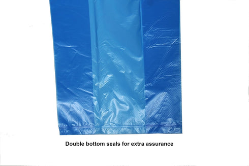 Easy Open Leak-Proof Dog Waste Bags, 13.25 x 9", Made in USA, Easier to Tie than Standard Bags (Blue)