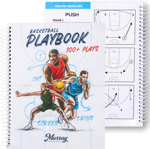 Murray Sporting Goods Basketball Playbook - Coaches Journal Notebook with Over 100+